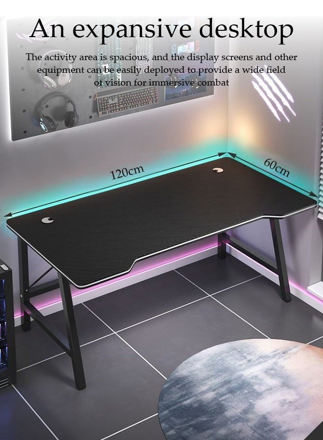 Spides Multifunctional Computer Desk Modern Simple Large Computer Table Ergonomic PC Desktop Computer Gaming Table Carbon Fiber Surface Desktop Home Office Workstation Computer Desk for Home Office Study - Image 5